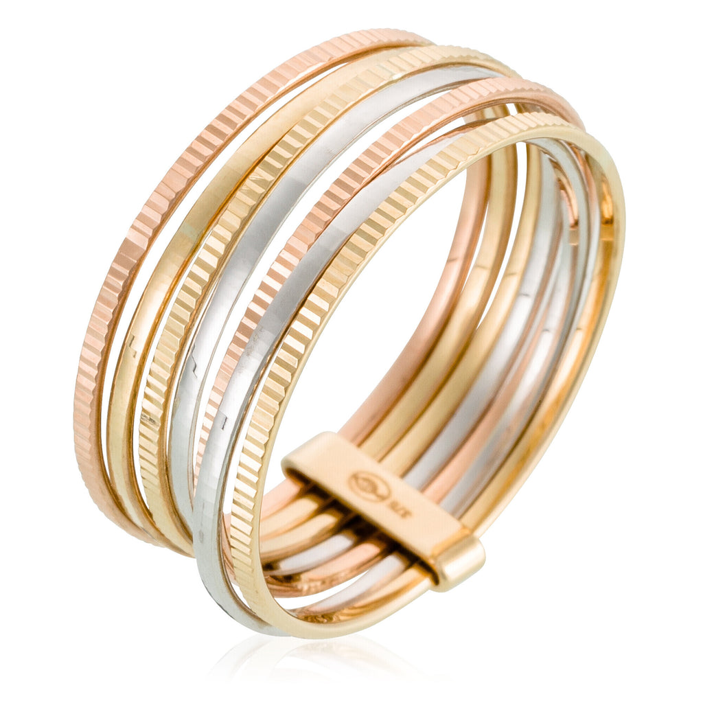 Bague "Acapulco" - Or Tricolore 375/1000