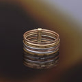 Bague "Acapulco"  Or Tricolore 375/1000