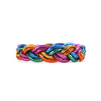 Pulsera Budista Doble-Trenzada Rainbow