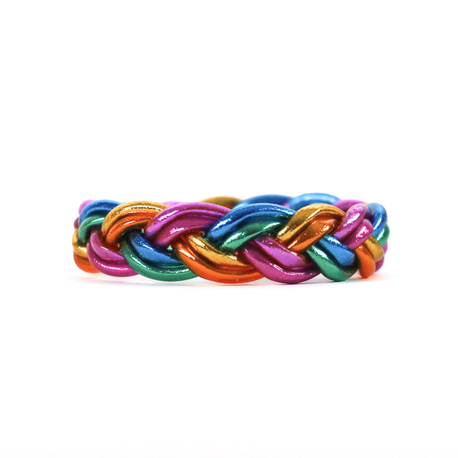 Pulsera Budista Doble-Trenzada Rainbow