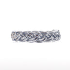 Bracelet Bouddhiste Double-Tressé Silver