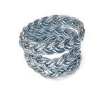 Bracelet Bouddhiste Double-Tressé Silver