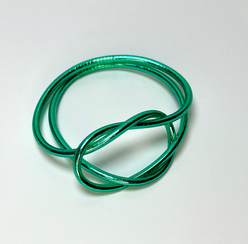 Pulsera Budista Infinity Esmeralda