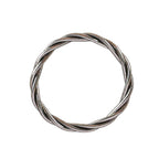 Bracelet Bouddhiste Torsadé Antique Silver