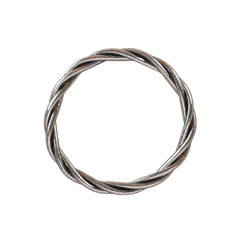 Bracelet Bouddhiste Torsadé Antique Silver