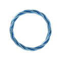 Bracelet Bouddhiste Torsadé Bleu Glacier