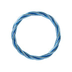 Bracelet Bouddhiste Torsadé Bleu Glacier