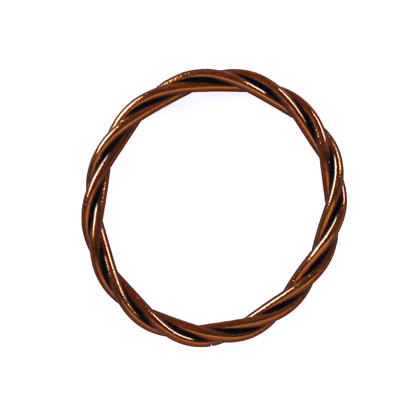Bracelet Bouddhiste Torsadé Caramel