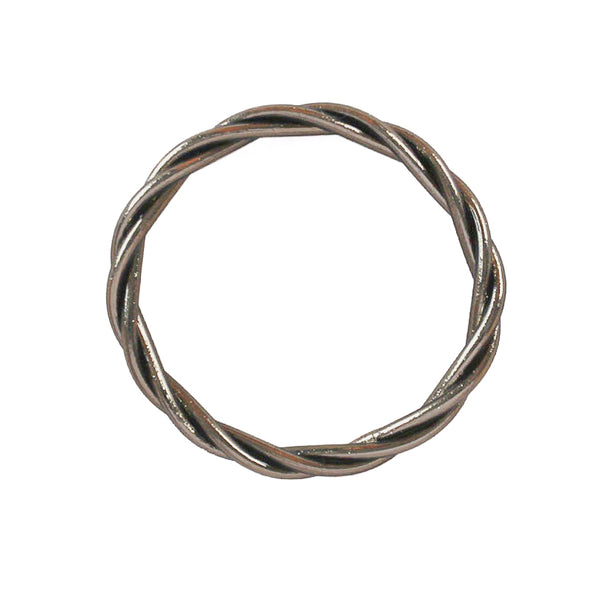 Bracelet Bouddhiste Torsadé Dark Silver
