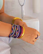 Bracelet Bouddhiste Torsadé Lilas