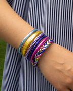 Bracelet Bouddhiste Torsadé Lilas