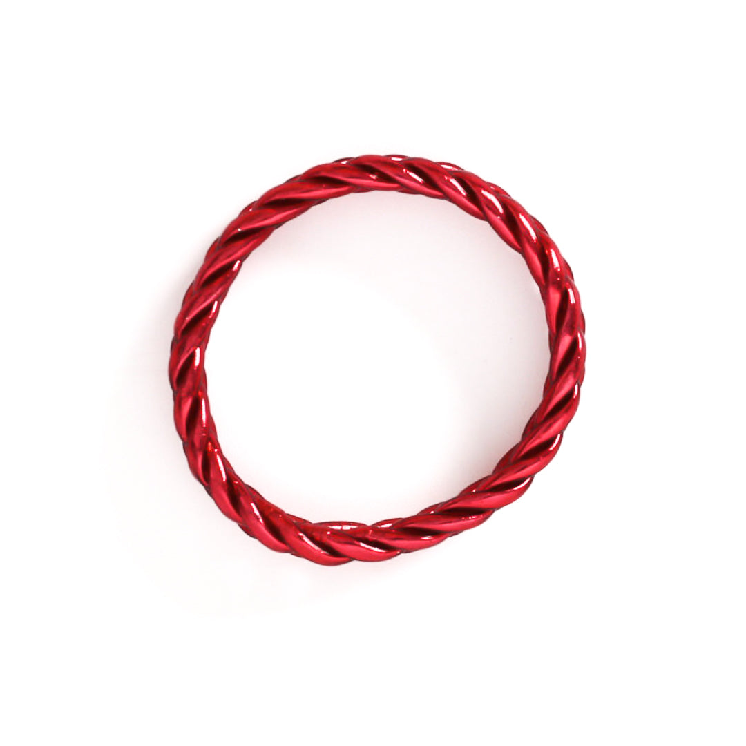 Pulsera Budista Trenzada Burdeos