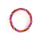 Braided Buddhist Bracelet Gold, Fuchsia, Orange, Violet