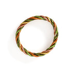 Braided Buddhist Bracelet Lemon Green, Apricot, Ochre, Khaki, Light Gold