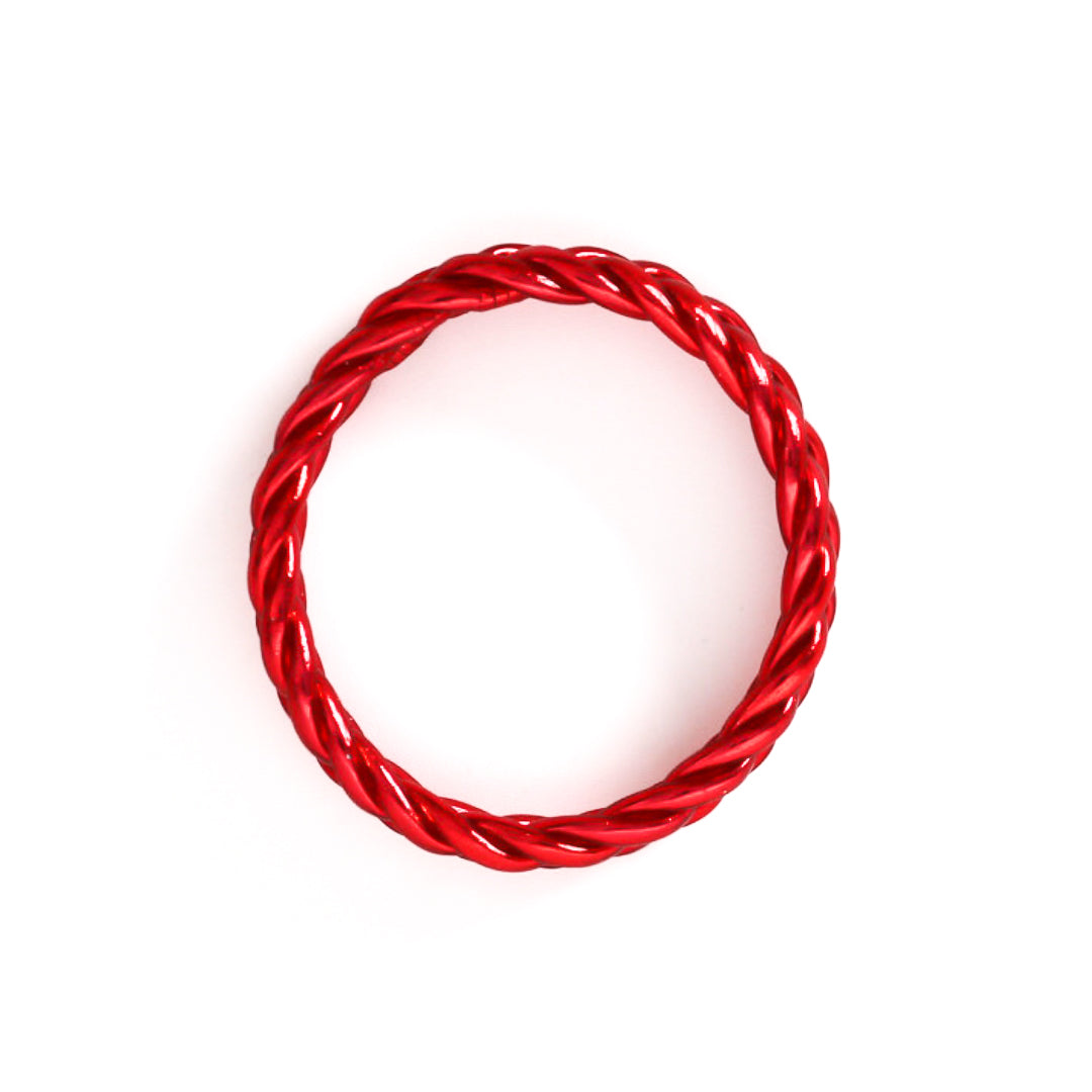 Pulsera Budista Trenzada Rojo Amor