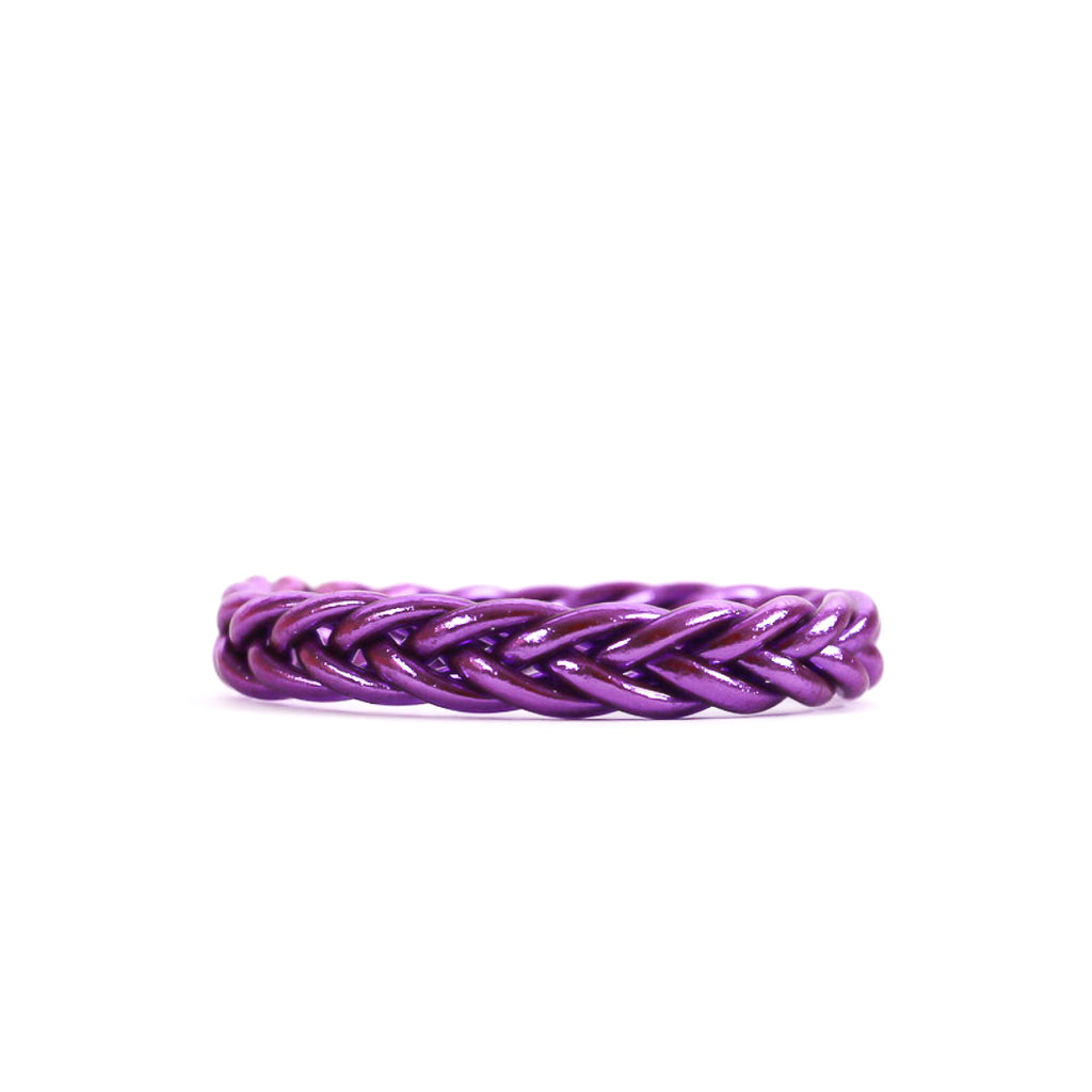 Violet Braided Buddhist Bracelet