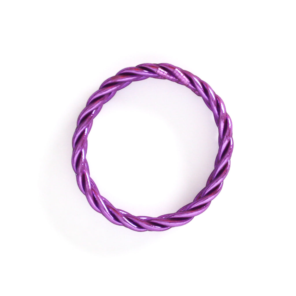 Violet Braided Buddhist Bracelet