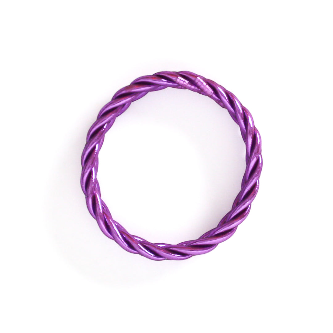 Violet Braided Buddhist Bracelet