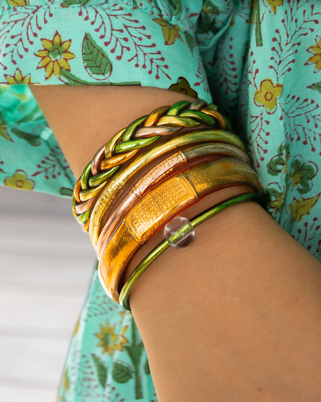 Pulsera Budista Yantra Albaricoque