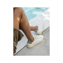 Basket Bradley California - White Leather Loden Green