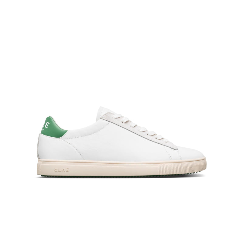 Basket Bradley California - White Leather Loden Green