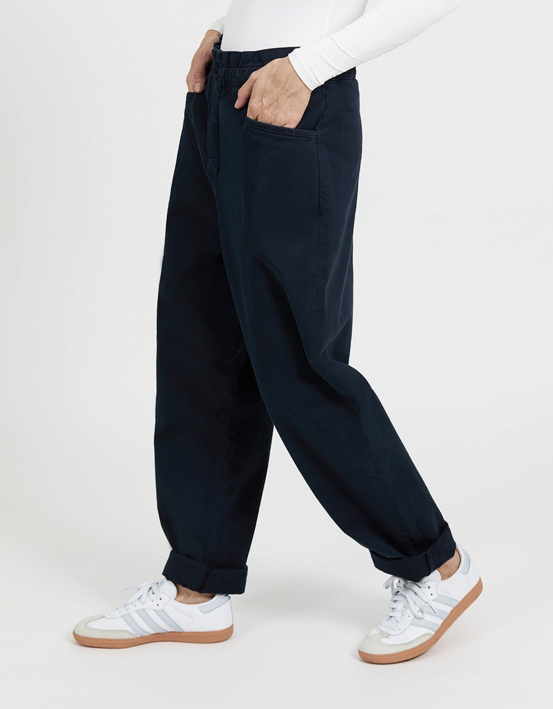 Pantalon Tapered Brady - Dark Navy - Femme