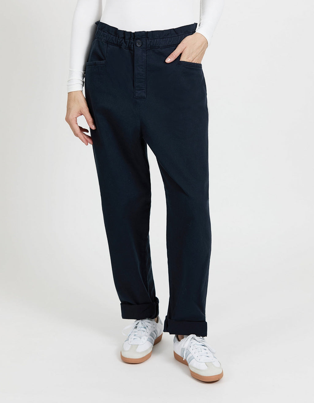 Pantalon Tapered Brady - Dark Navy - Femme
