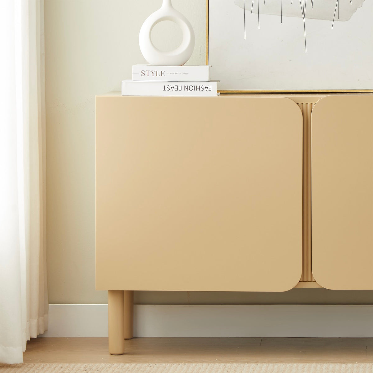 Braga - Aparador de 2 puertas - Beige