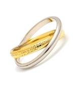 “Radiant” Ring Bicolor Gold 375/1000