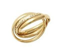 Bague "Liaison Parfaite" Or Jaune 375/1000