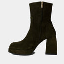 Boots Ann Tuil Brigitte - Velours Kaki