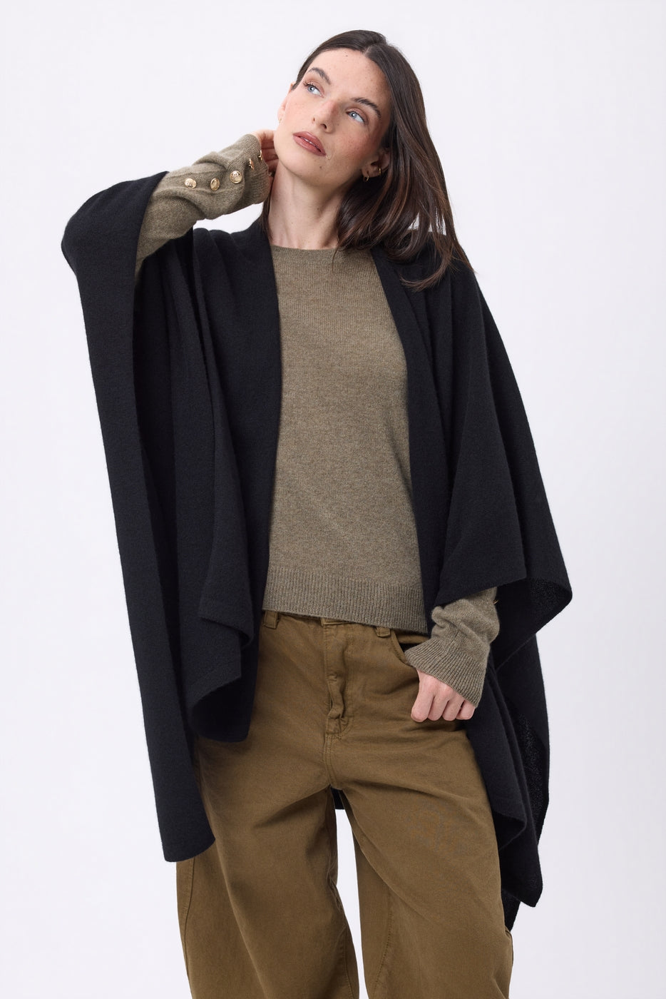 Poncho Brise - Noir - Femme
