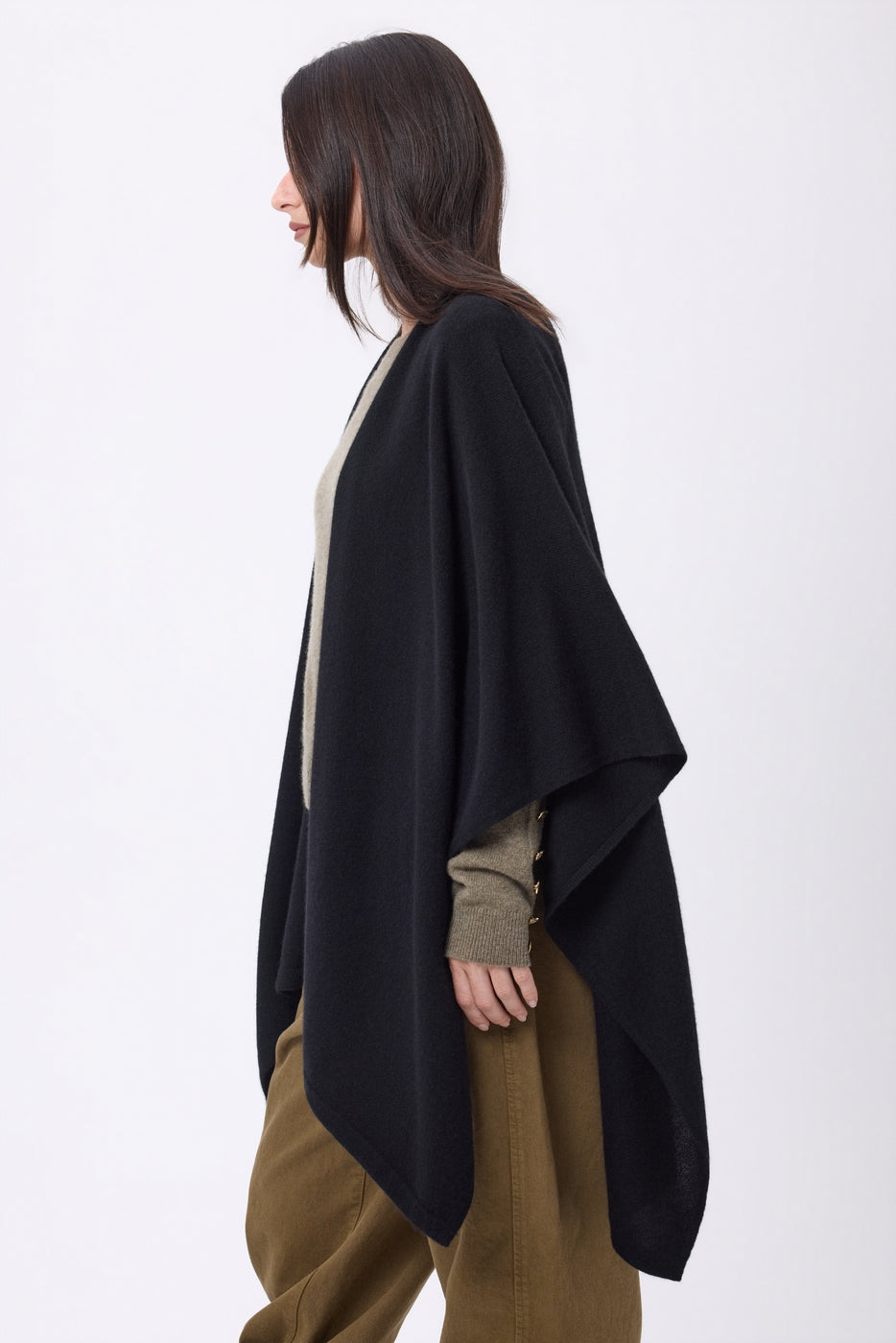 Poncho Brise - Noir - Femme