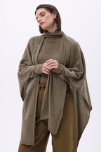 Poncho Brisa - Caqui jaspeado - Mujer