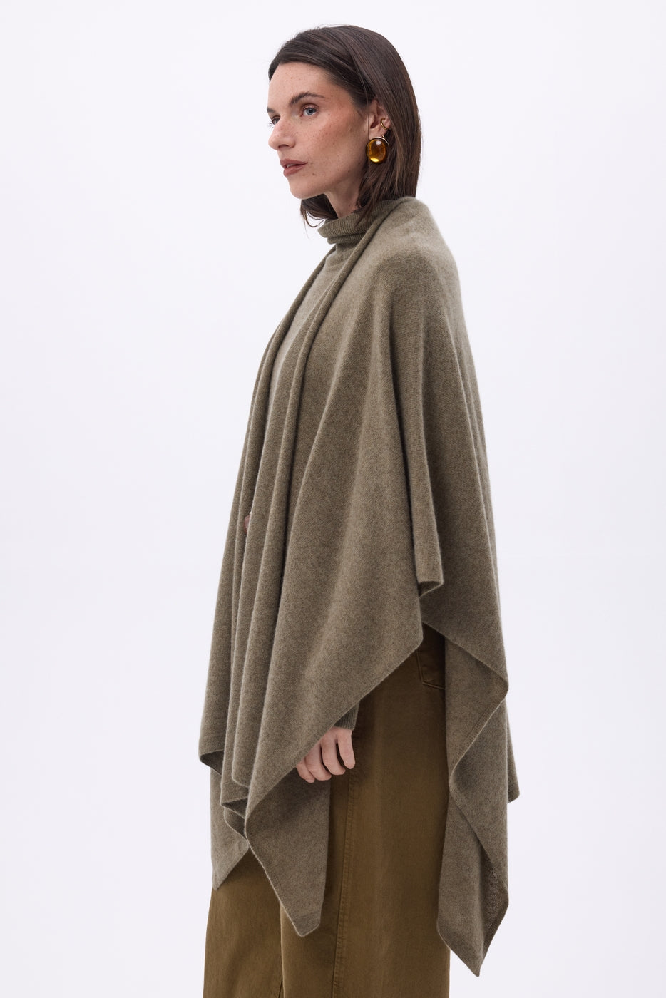 Poncho Brisa - Caqui jaspeado - Mujer