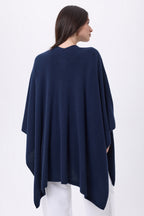 Brise Poncho - Navy Blue - Women