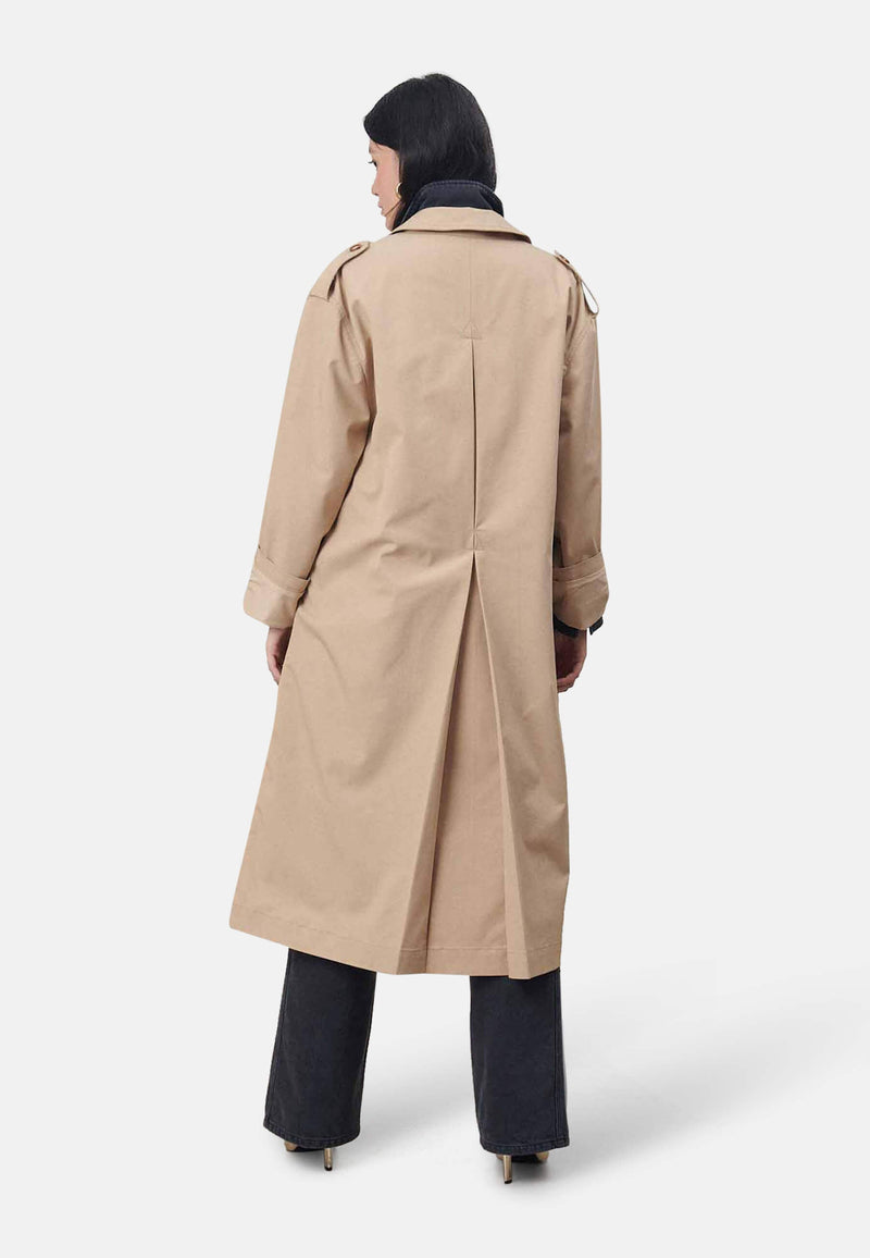 Trench long oversize Labdip beige