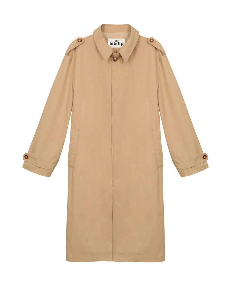 Trench long oversize Labdip beige