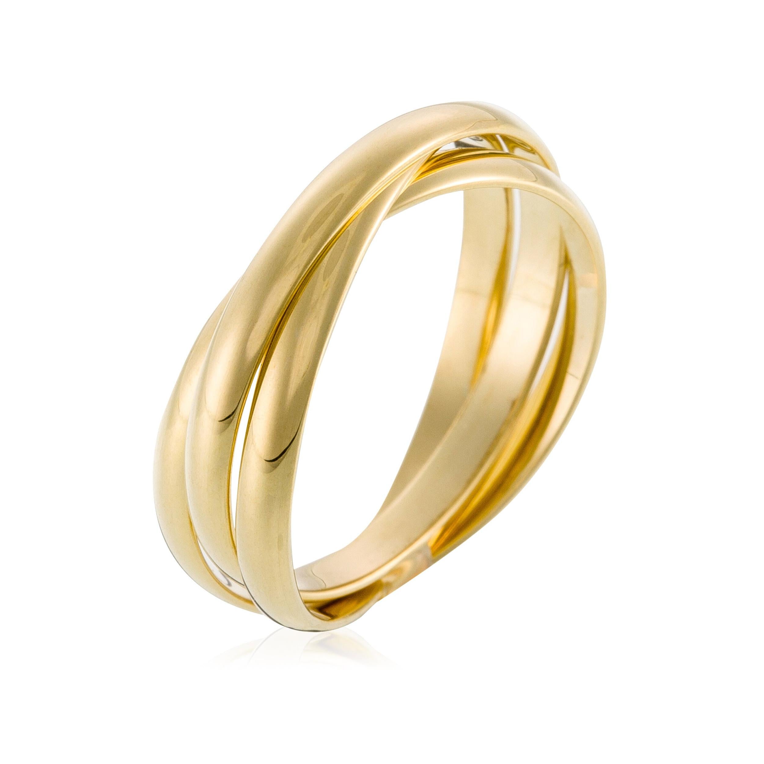 Anillo “Saturna” – Oro amarillo 375/1000