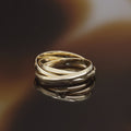“Saturna” Ring 375/1000 Yellow Gold