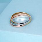 "Tri Gold" Ring - 375/1000 Tricolor Gold