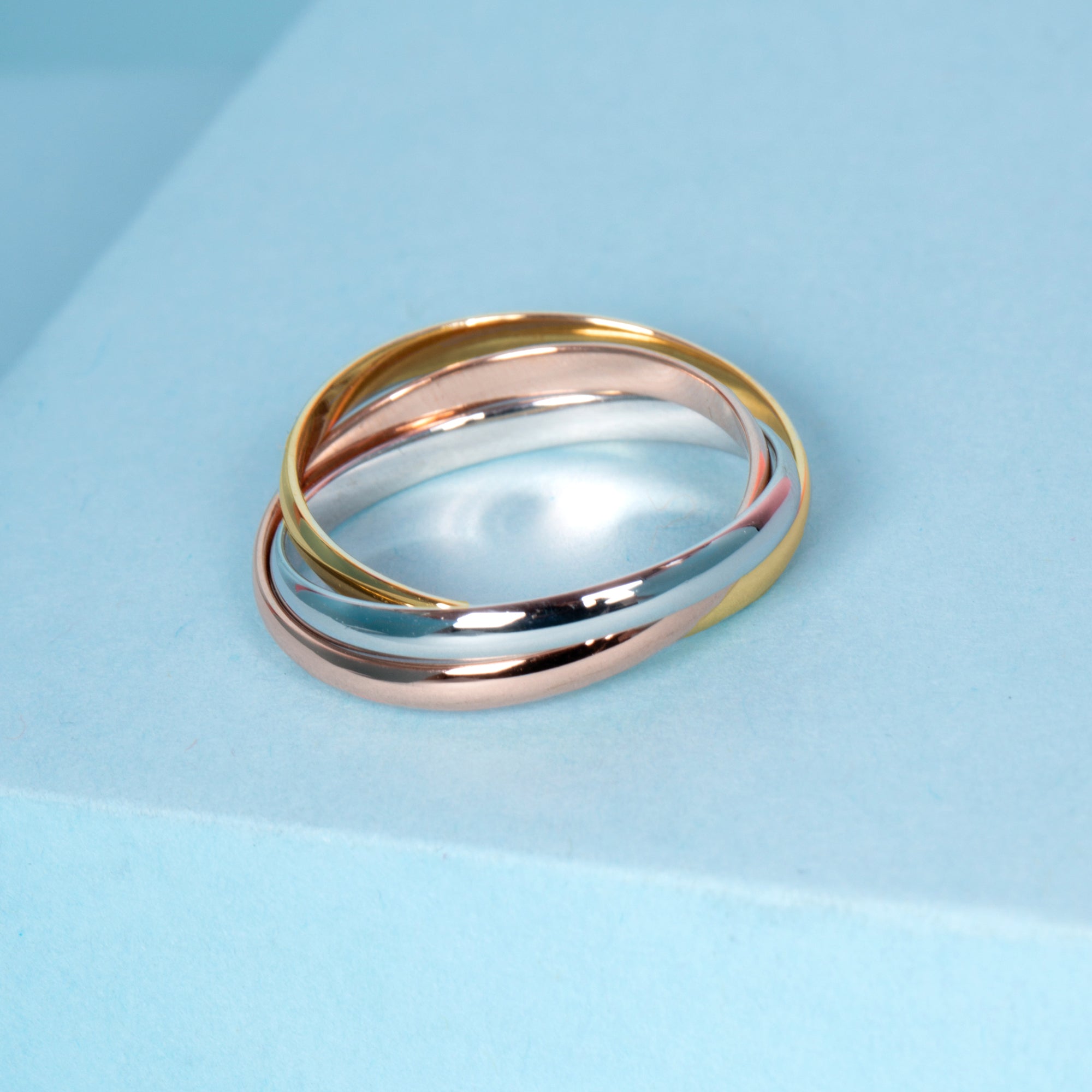 "Tri Gold" Ring - 375/1000 Tricolor Gold
