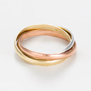 Bague "Tri Or" Or Tricolore 375/1000 - Or Tricolore 375/1000