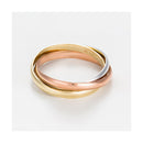 Bague "Tri Or" Or Tricolore 375/1000 - Or Tricolore 375/1000