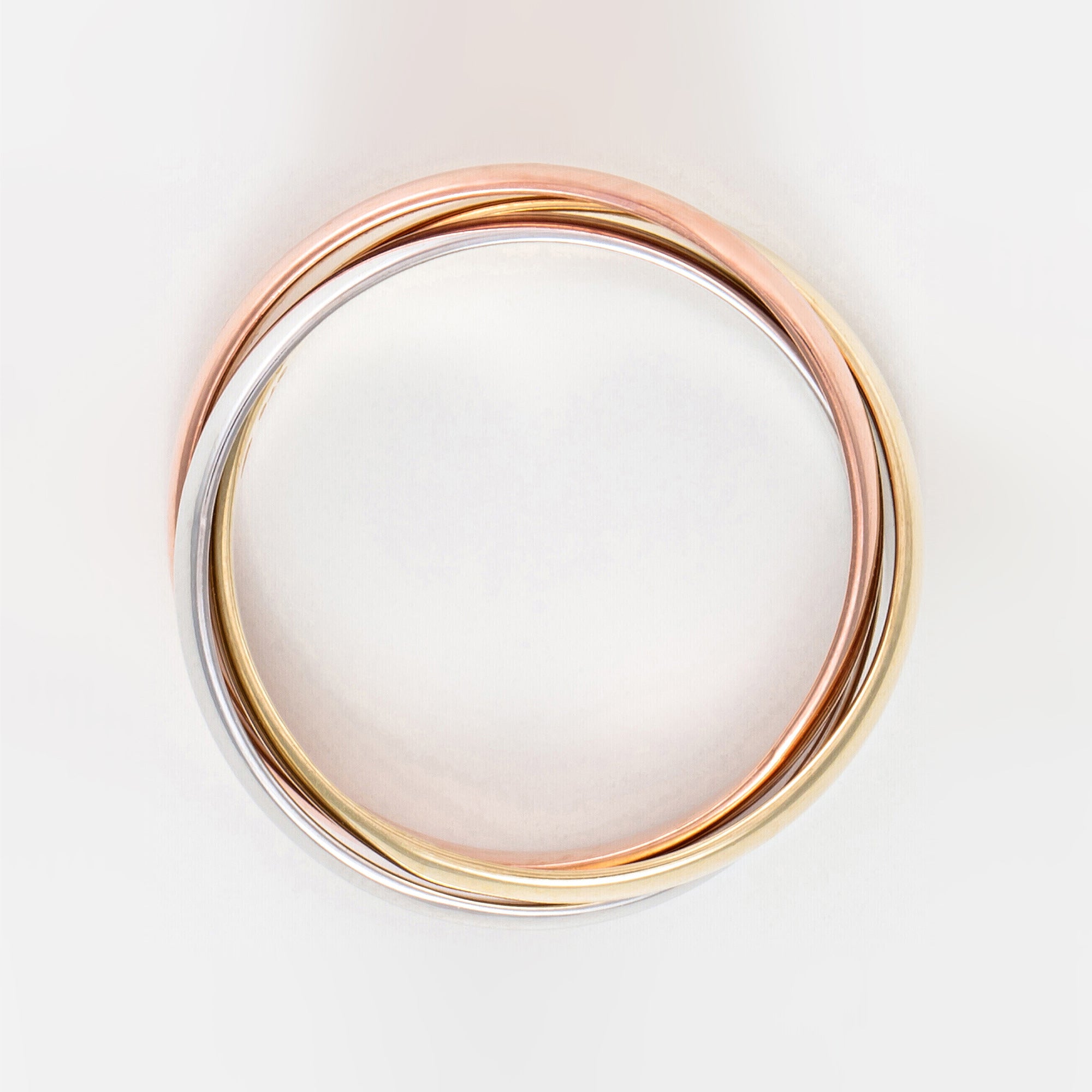 "Tri Gold" Ring - 375/1000 Tricolor Gold