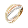 Bague "Tri Or" Or Tricolore 375/1000