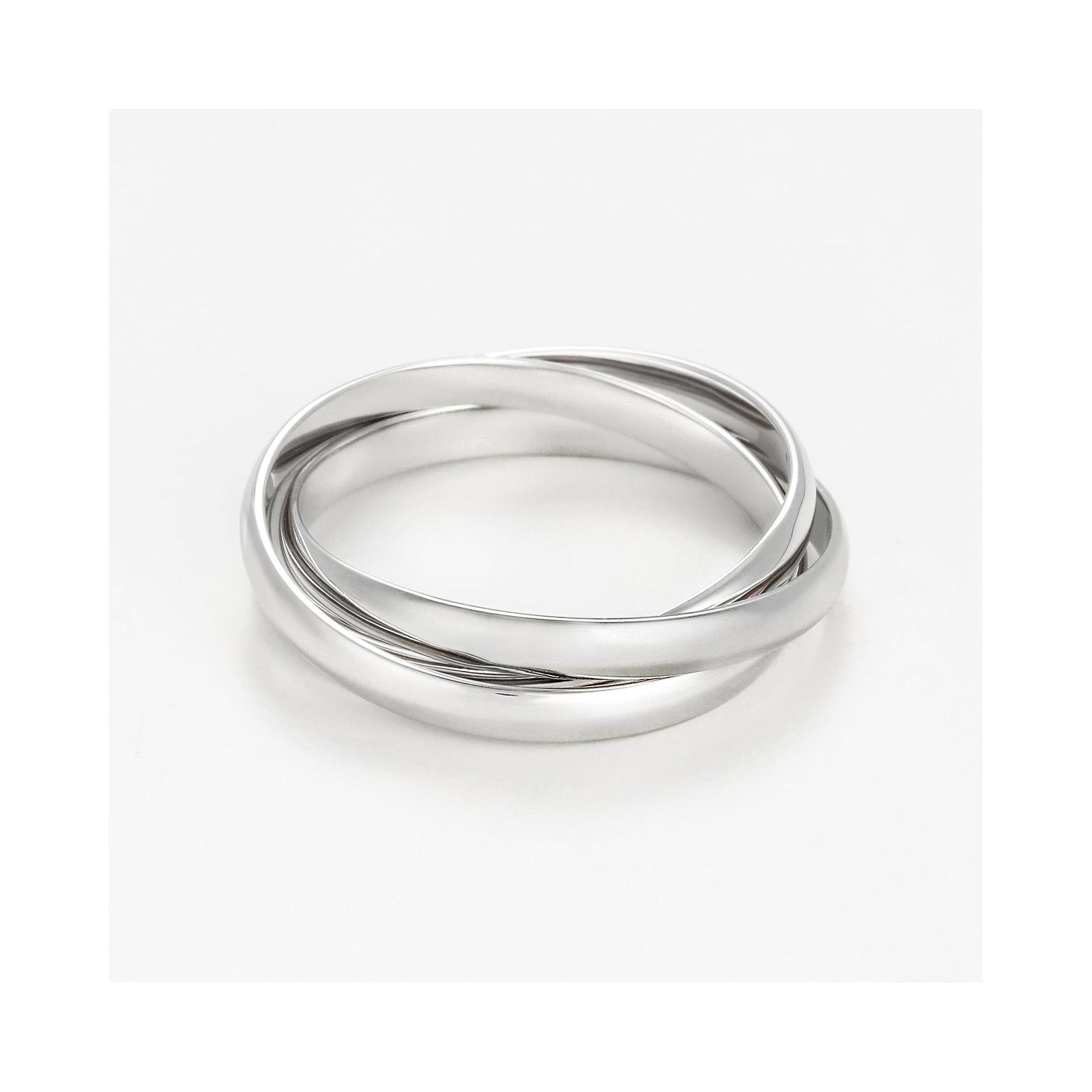 Bague "Saturna" - Or Blanc 375/1000