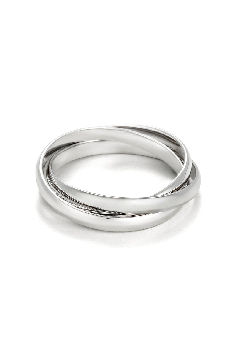 Bague "Saturna"  Or Blanc 375/1000