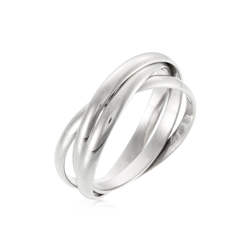 Bague "Saturna" - Or Blanc 375/1000