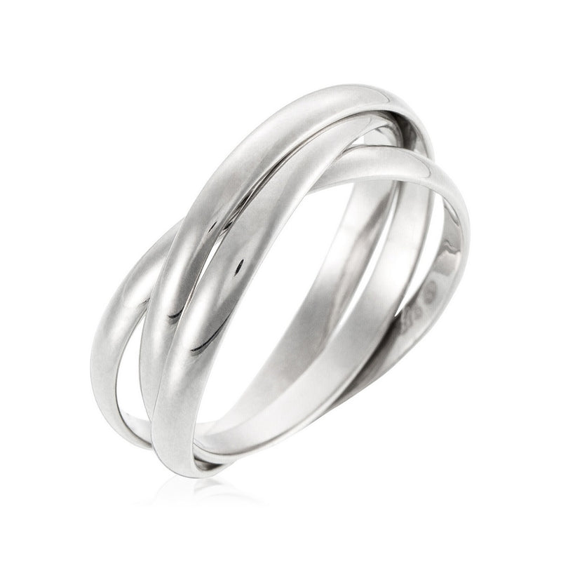 Anillo “Saturna” – Oro blanco 375/1000